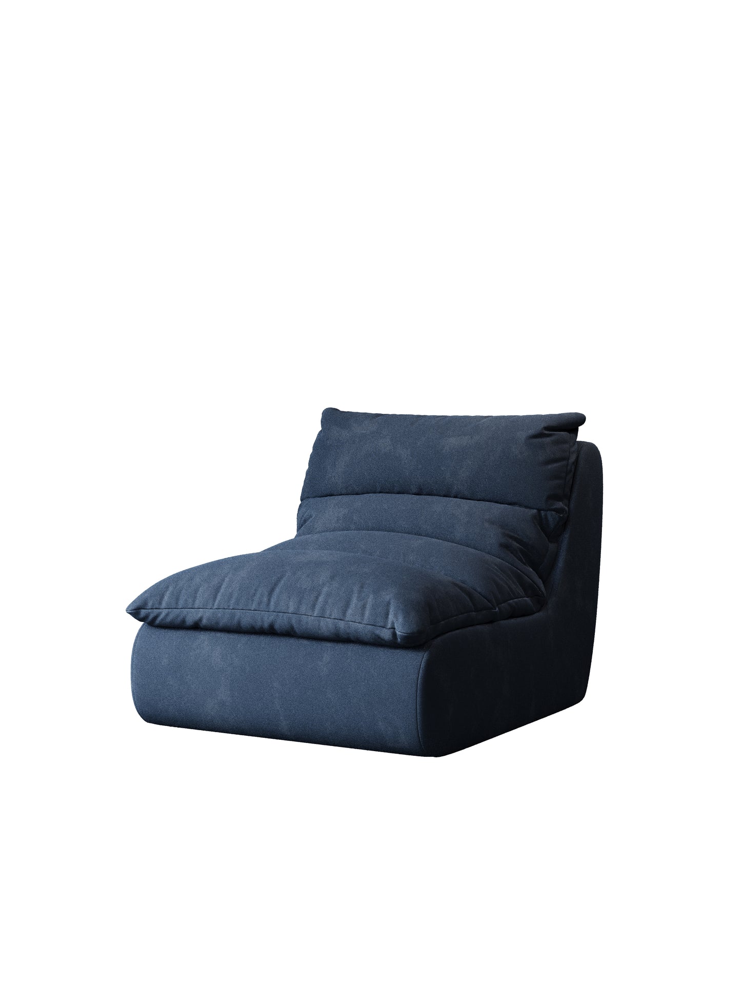 Poltrona Chiffon 81cm SMART SOFÁ - Poltrona Embalada a Vácuo em Espuma de Alta Densidade com Tecido Chenille