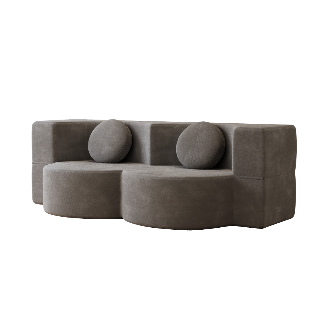 Sofá-Cama Amendoim 198cm SMART SOFÁ - Sofá Embalado a Vácuo em Espuma de Alta Densidade