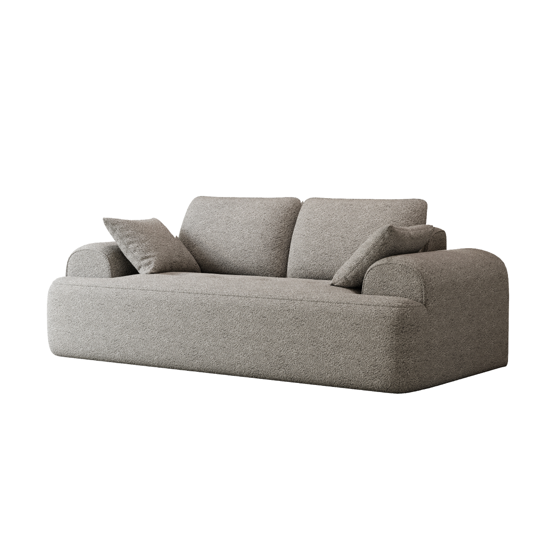 Sofá Cashew SMART SOFÁ – Sofá a Vácuo em Veludo Diamante 216cm com 4 Almofadas