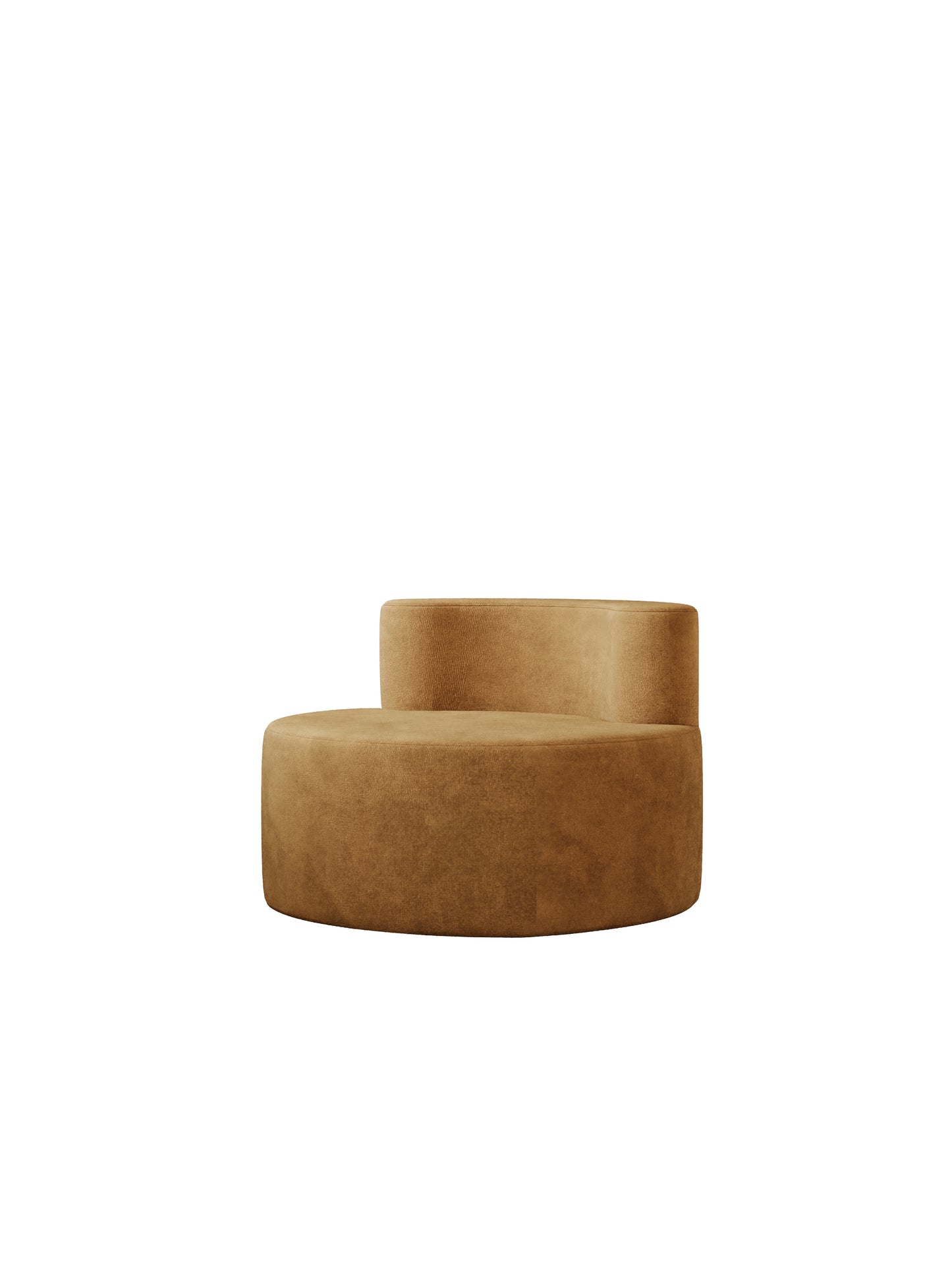 Sofá Cashew SMART SOFÁ - Sofá Embalado a Vácuo em Tecido Veludo Diamante 100cm
