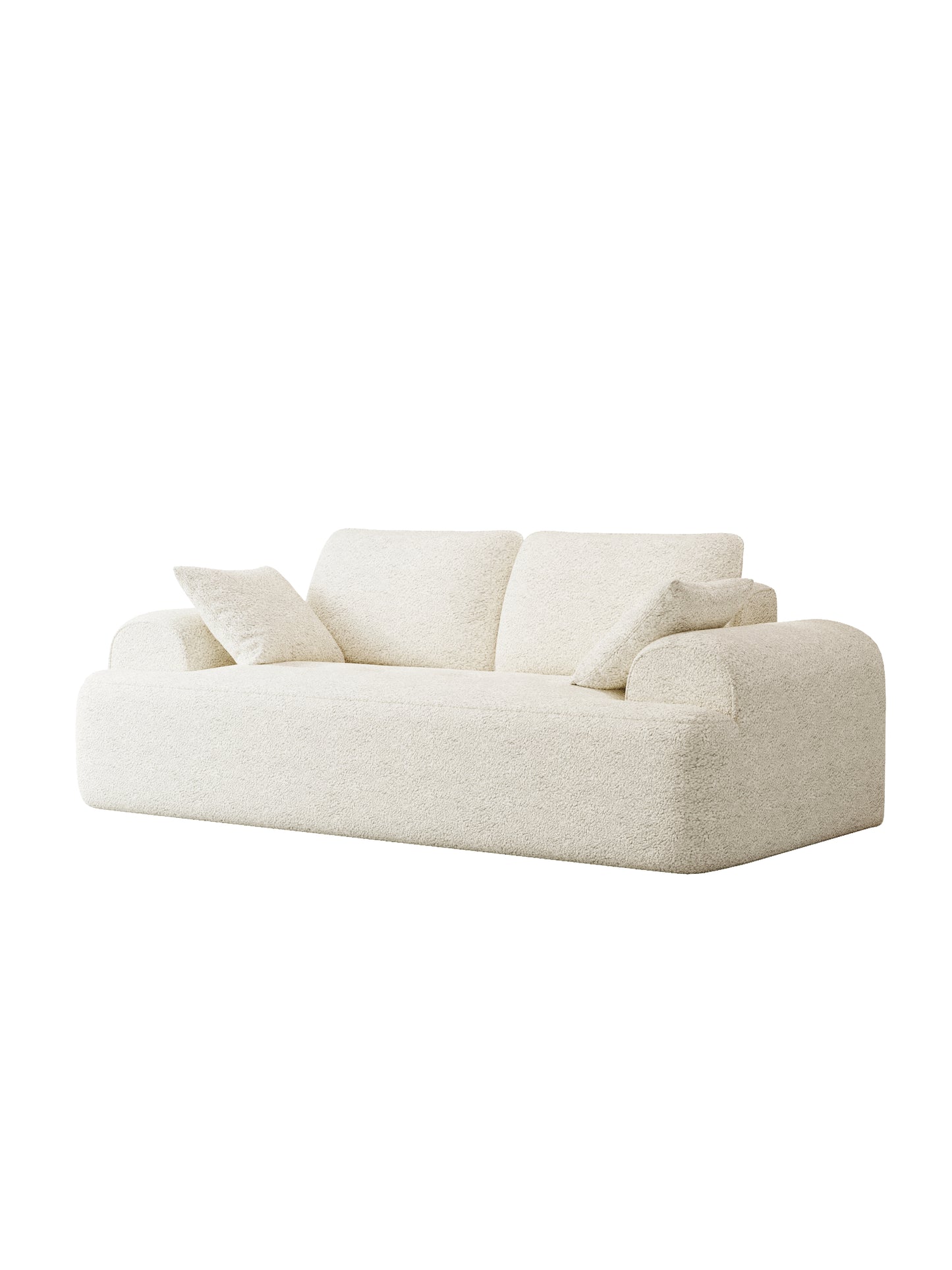 Sofá Cashew SMART SOFÁ – Sofá a Vácuo em Veludo Diamante 216cm com 4 Almofadas