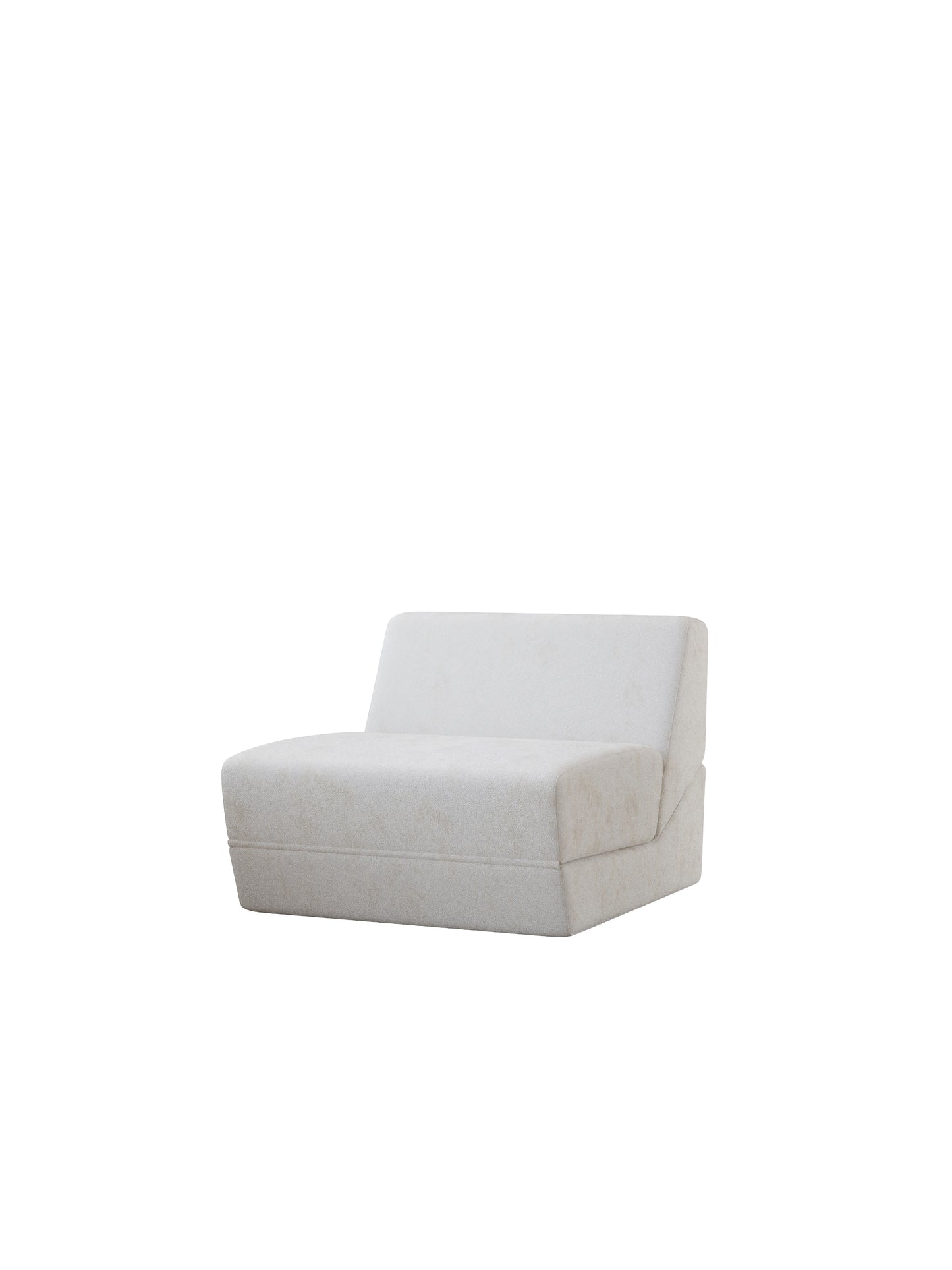 Sofá Cama 1 Lugar SMART SOFÁ - Sofá Embalado a Vácuo em Espuma de Alta Densidade com Tecido Veludo 80cm