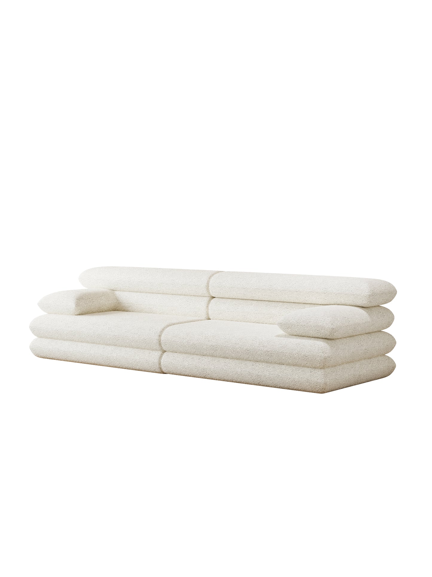 Sofá Modular 303cm SMART SOFÁ - Embalado a Vácuo em Espuma de Alta Densidade
