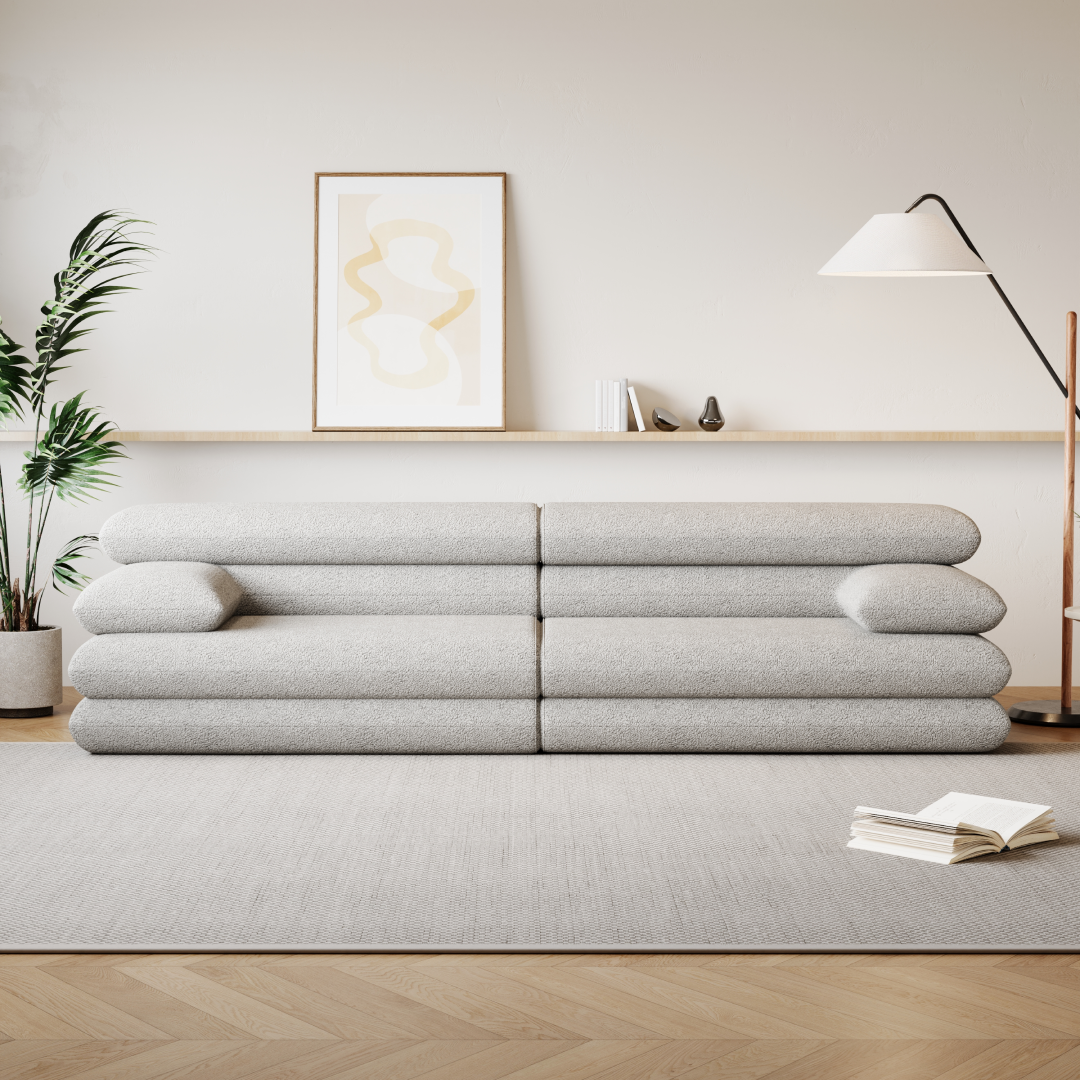 Sofá Modular 303cm SMART SOFÁ - Embalado a Vácuo em Espuma de Alta Densidade
